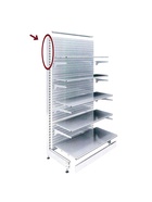 УЦЕНКА Штатив для стеллажа, двусторонний, 155 см, цвет белый - Фото 11