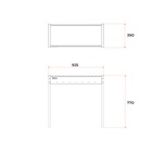 Мангал «МАН 301», 92.6×39×76.7 см, 3 мм  (артикул 11002983)  большой выбор товаров оптом и в розницу по низким ценам с доставкой