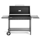 Мангал «МАН 303», 153.5×52×90.1 см, 3 мм, колеса, боковые полки, крышка - Фото 3