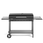 Мангал «МАН 303», 153.5×52×90.1 см, 3 мм, колеса, боковые полки, крышка - Фото 4