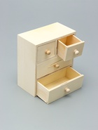 УЦЕНКА Шкатулка для росписи "Комод" 4 ящика 14х15,5х7,5 см - Фото 6