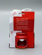 УЦЕНКА Аромалампа керамика + ароматический воск «Сердце» красная 7.5×7.5×8 см - Фото 4