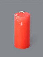 УЦЕНКА Свеча - цилиндр, 4х9 см, 11 ч, 90 г, красная - Фото 2