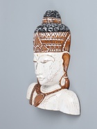 УЦЕНКА Сувенир «Голова Будды» дерево 45×11×55 см, цв. белый - Фото 3