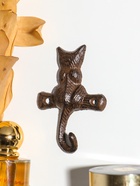 Крючок настенный «Котёнок», ключница декоративная, чугун, 7.2×1.8×10 см  (артикул 10896773)  большой выбор товаров оптом и в розницу по низким ценам с доставкой