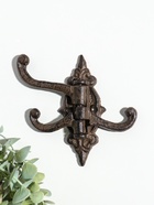 Крючки настенные раздвижные «Вензель», ключница декоративная, чугун, 14×14.5×2 см - Фото 2