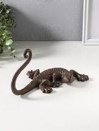 Крючок настенный «Ящерица», ключница декоративная, чугун, 20×15×11 см - Фото 3