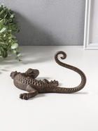 Крючок настенный «Ящерица», ключница декоративная, чугун, 20×15×11 см  (артикул 10896775)  большой выбор товаров оптом и в розницу по низким ценам с доставкой