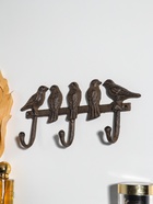 Крючки настенные «Пять птиц», ключница декоративная, чугун, 27.5×13×4.5 см - Фото 2