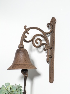 Колокол настенный чугун «Завитки - тонкие линии», декоративный, 20×10.3×26 см  (артикул 10896784)  большой выбор товаров оптом и в розницу по низким ценам с доставкой