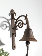 Колокол настенный чугун «Завитки - тонкие линии», декоративный, 20×10.3×26 см  (артикул 10896784)  большой выбор товаров оптом и в розницу по низким ценам с доставкой