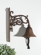 Колокол настенный чугун «Завитки - тонкие линии», декоративный, 20×10.3×26 см  (артикул 10896784)  большой выбор товаров оптом и в розницу по низким ценам с доставкой