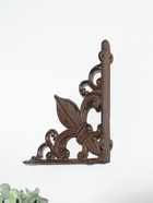 Фигура - уголок, кронштейн «Геральдическая лилия», чугун, 19.5×19.5×4.5 см  (артикул 10896791)  большой выбор товаров оптом и в розницу по низким ценам с доставкой