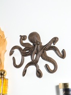 Крючки настенные «Осьминог», ключница декоративная, чугун, 24.8×18.4×2.6 см - Фото 2