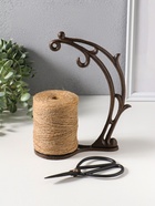 Фигурка - катушка для ниток чугун «Ветвь», с ножницами, 16.5×8.5×23.5 см - Фото 2