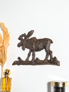 Крючки настенные «Лось на бревне», ключница декоративная, чугун, 23×15×2.2 см - Фото 2