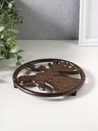 Фигурка чугун, подставка под горячее «Лось», 16.5×16.5×1.5 см  (артикул 10896812)  большой выбор товаров оптом и в розницу по низким ценам с доставкой