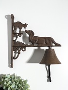 Колокол настенный чугун «Такса и кот», декоративный, 28×25×10.5 см  (артикул 10896815)  большой выбор товаров оптом и в розницу по низким ценам с доставкой