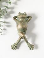 Фигурка чугун «Лягуха на отдыхе», зелёная патина, 14.5×8,,8×4 см  (артикул 10896826)  большой выбор товаров оптом и в розницу по низким ценам с доставкой