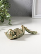 Фигурка чугун «Лягуха на отдыхе», зелёная патина, 14.5×8,,8×4 см  (артикул 10896826)  большой выбор товаров оптом и в розницу по низким ценам с доставкой