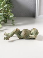 Фигурка чугун «Лягуха на отдыхе», зелёная патина, 14.5×8,,8×4 см - Фото 6