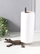 Фигурка чугун, держатель для полотенец бумажных «Крокодил», 20×12×28.2 см  (артикул 10896831)  большой выбор товаров оптом и в розницу по низким ценам с доставкой