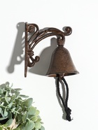 Колокол настенный чугун «Растительный узор», декоративный, 10.5×11.8×7 см  (артикул 10896832)  большой выбор товаров оптом и в розницу по низким ценам с доставкой
