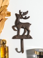 Крючок настенный «Олень - Серебряное копытце», ключница декоративная, чугун, 9.6×20.5×3.5 см  (артикул 10896835)  большой выбор товаров оптом и в розницу по низким ценам с доставкой