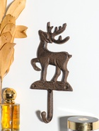 Крючок настенный «Олень - Серебряное копытце», ключница декоративная, чугун, 9.6×20.5×3.5 см  (артикул 10896835)  большой выбор товаров оптом и в розницу по низким ценам с доставкой