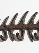 Крючки настенные «Рыбий скелет», ключница декоративная, чугун, 19.7×6.5×1.5 см - Фото 3