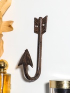 Крючок настенный «Изогнутая стрела», ключница декоративная, чугун, 15.5×4.8×5.8 см  (артикул 10896843)  большой выбор товаров оптом и в розницу по низким ценам с доставкой