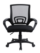 Кресло офисное для оператора «Клик Мебель», сетка, с подлокотниками, на колёсиках, цвет чёрный - Фото 3