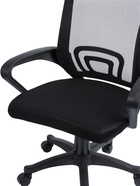 Кресло офисное для оператора «Клик Мебель», сетка, с подлокотниками, на колёсиках, цвет чёрный - Фото 6