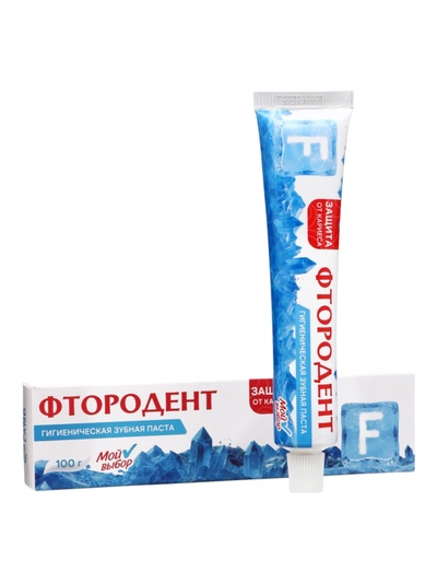 Зубная паста Семейная традиция «Фтородент» двойная мята, 100 г