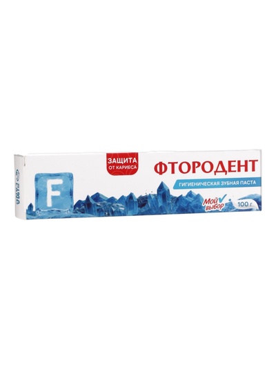 Зубная паста Семейная традиция «Фтородент» двойная мята, 100 г