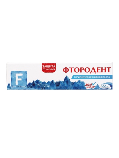 Зубная паста Семейная традиция «Фтородент» двойная мята, 100 г