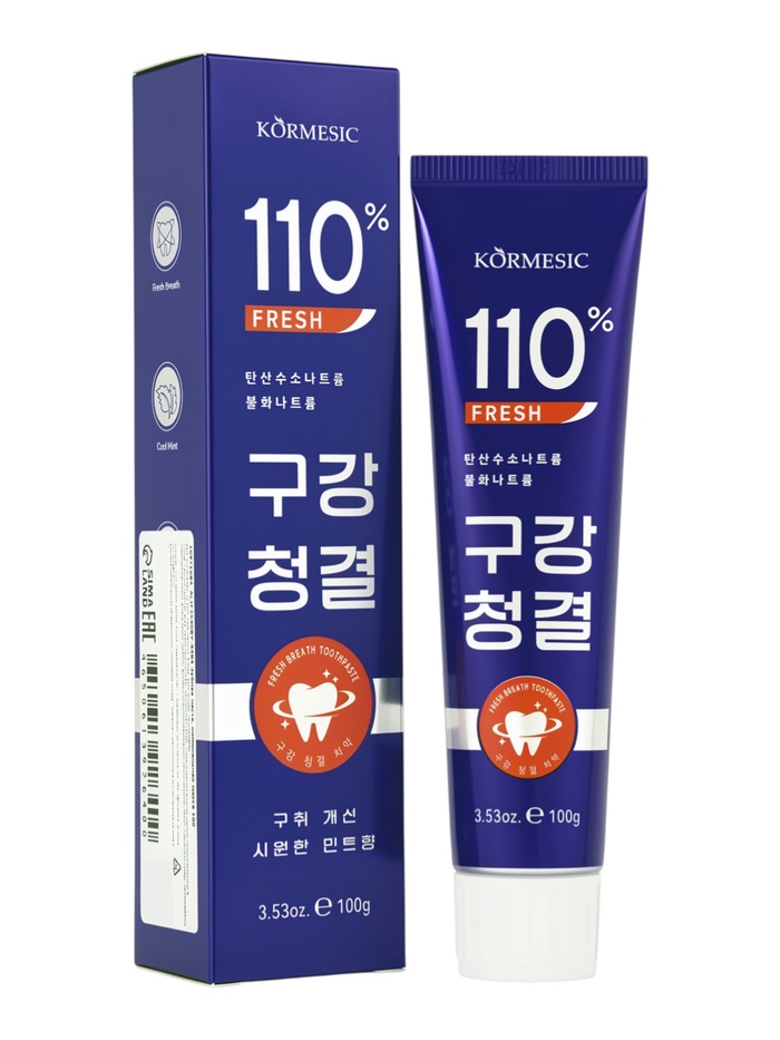 Зубная паста KORMESIC для свежести дыхания, 100 г - Фото 1