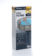 Бассейн каркасный Steel Pro, 366×100 см, круглый, цвет графит, 561PG Bestway - Фото 5
