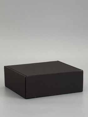 Коробка самосборная, черная, 26 х 24 х 10 см