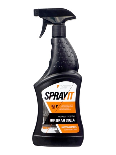 Чистящее средство жидкая сода SPRAYIT, для кухонных фасадов и других поверхностей, 750 мл