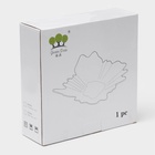 УЦЕНКА Ваза для фруктов «Рени», 28×8 см, с золотой отводкой, стекло, серая - Фото 4