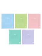 Комплект тетрадей из 10 штук. 24 листа в линейку КПК «Пастель», 5 видов - фото 809616023