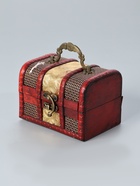 УЦЕНКА Шкатулка дерево сундучок "Золотая сеть и штукатурка" 8,5х12х8,5 см - Фото 2