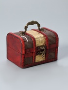 УЦЕНКА Шкатулка дерево сундучок "Золотая сеть и штукатурка" 8,5х12х8,5 см - Фото 5