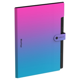 Папка А4, 5 отделений, Radiance, 600 мкм, на кнопке, розовый/голубой градиент  (артикул 10998358)  большой выбор товаров оптом и в розницу по низким ценам с доставкой