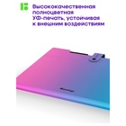 Папка А4, 5 отделений, Radiance, 600 мкм, на кнопке, розовый/голубой градиент 10998358