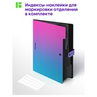 Папка А4, 5 отделений, Radiance, 600 мкм, на кнопке, розовый/голубой градиент 10998358