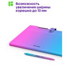 Папка А4, 5 отделений, Radiance, 600 мкм, на кнопке, розовый/голубой градиент 10998358