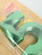 УЦЕНКА Свеча в торт на шпажке «‎Грань», цифра 5, изумруд, 5 см - Фото 4