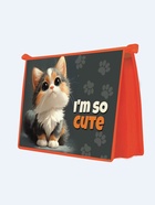 Папка для тетрадей А4 «Котенок», молния сверху, ламинированный картон  (артикул 10967799)  большой выбор товаров оптом и в розницу по низким ценам с доставкой